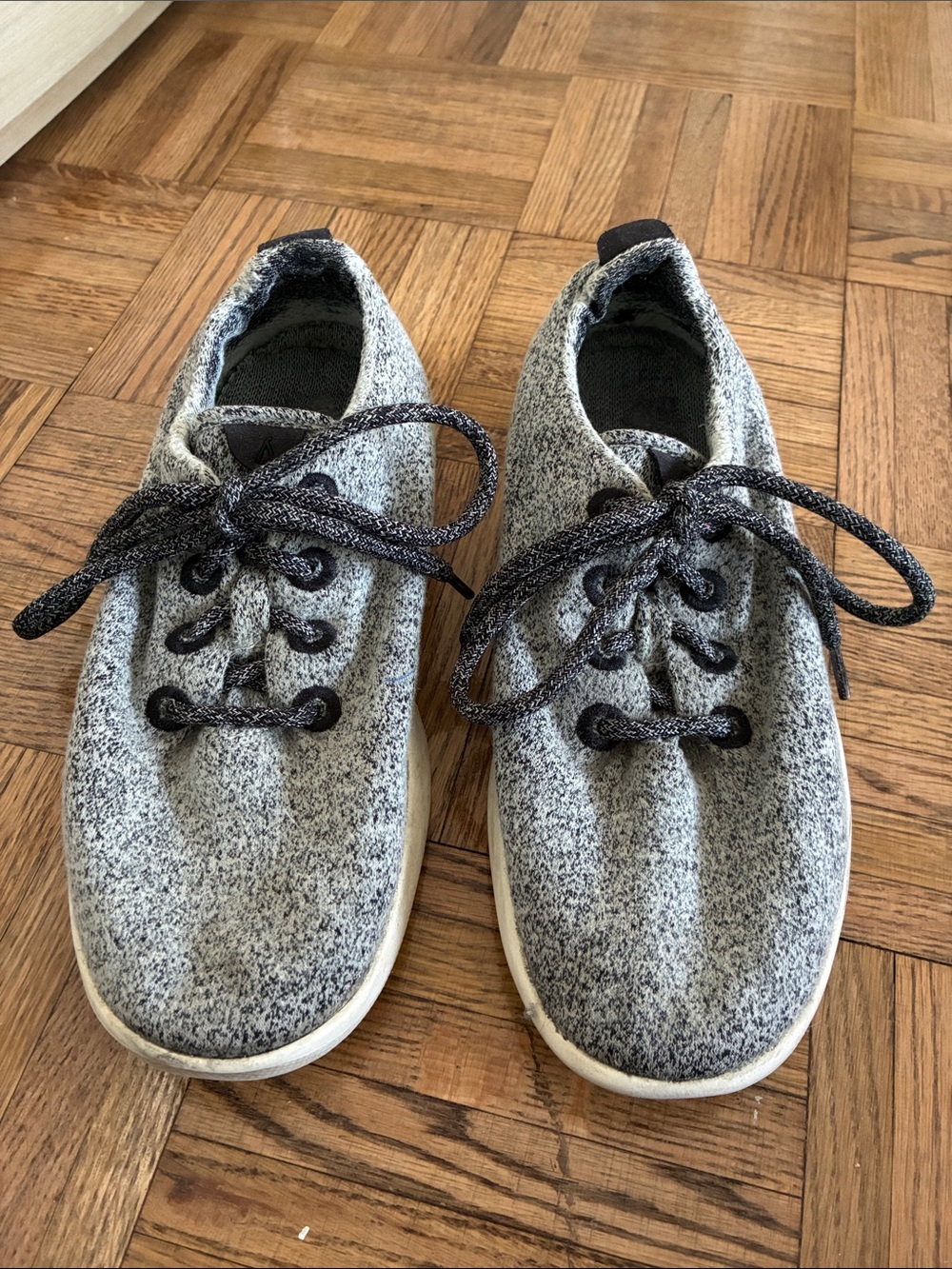 Allbirds Grey Knit Lace-Up Sneakers Size 8